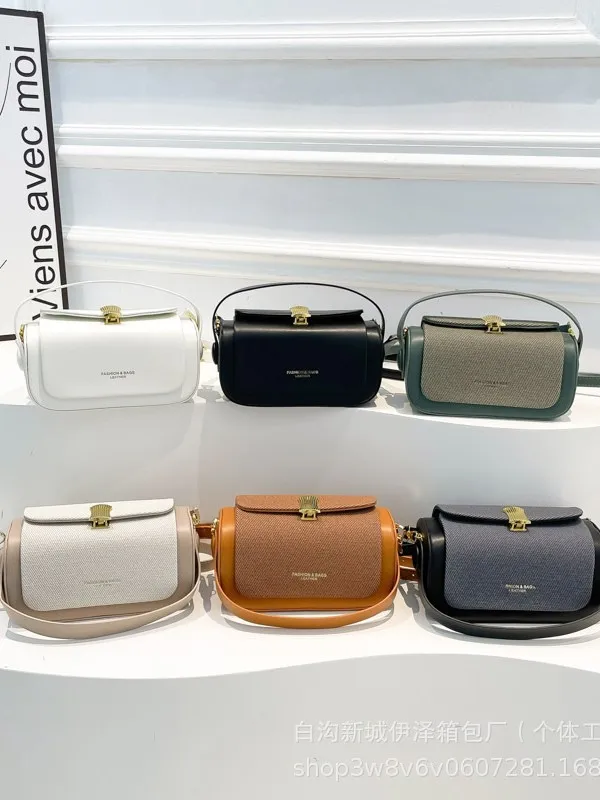 

Fashion Small Square Crossbody Bag Minimal Retro Box Shoulder Bag Lite Luxury Mini Purse Elegant Simple Retro Handbag