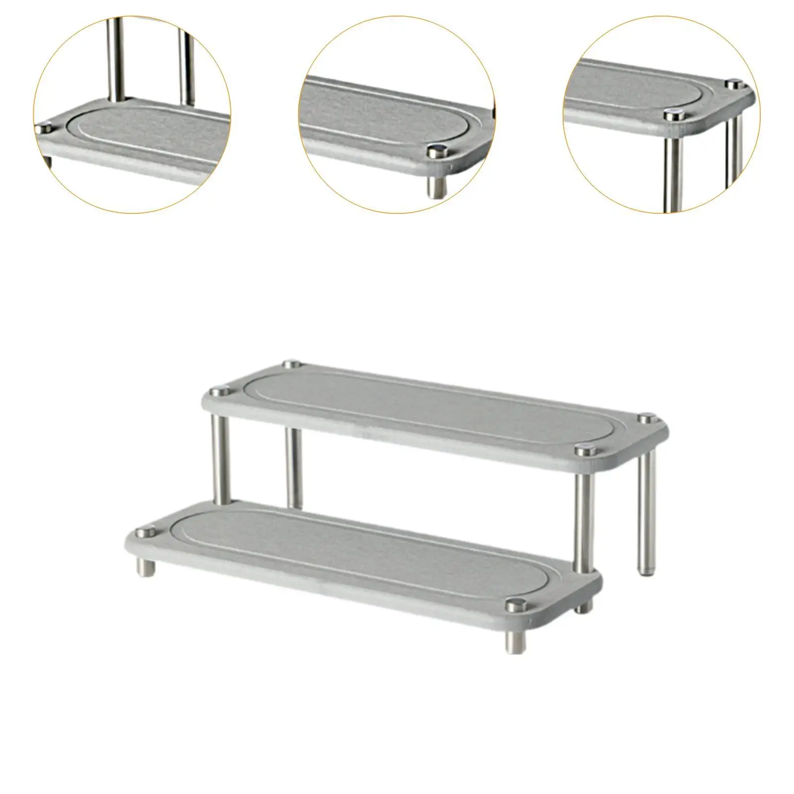 Kitchen Sink Organizer,fast Drying Sink Tray,2 Tier Multifunctional Home Decor,Sturdy Countertop Counter Tray Rack
