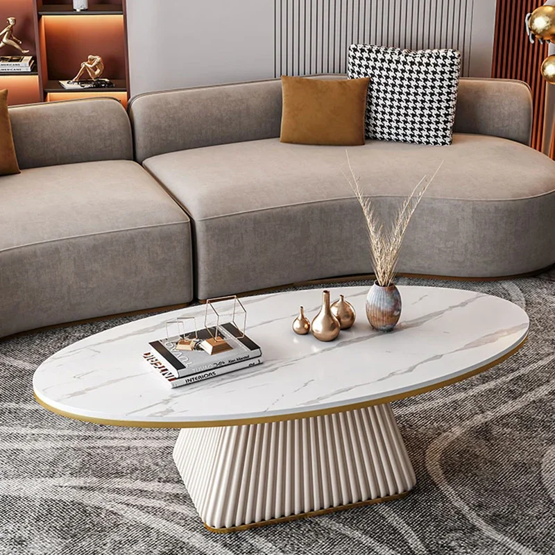 

Trendy Luxury Coffee Table White Living Room European Modern Coffee Table Nordic Style Minimalist Meuble Salon Decoration