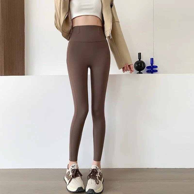 Yogahose Weihnachten Damen Gelb Anti-Exposition Grau Knöchellang Split Persönlichkeit Büro Dehnbar Pendeln Draußen Tragen