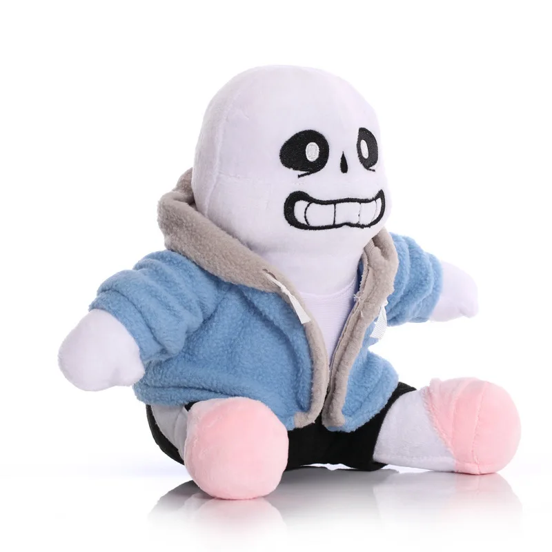 20cm Undertale Sans Plush Doll Stuffed Toy Soft Cosplay Props Sleeping Pillow Halloween Kids Fans Birthday Xmas Gift Collection