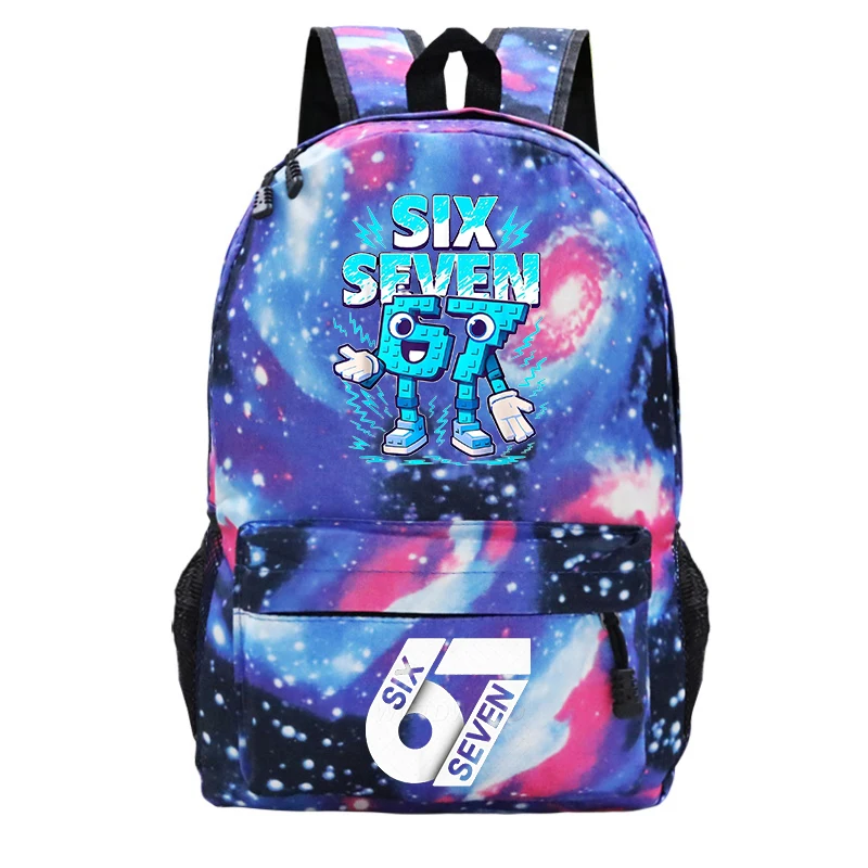 

Children Backpack Steal A Brainrot School Bag for Boy 67 Six Seven Design Lightweight Backpack Student Outdoor Sport School Bags