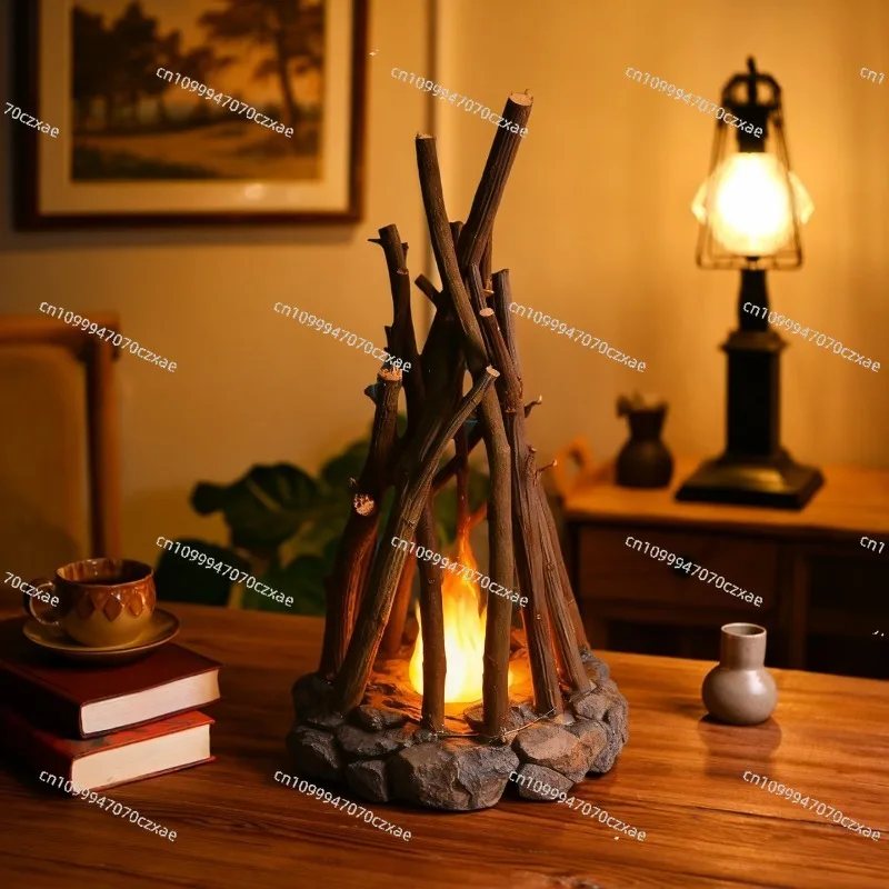 

Creative Campfire Ambient Light Flame Branches, Sleep Help Desktop Decoration Ornament Gift