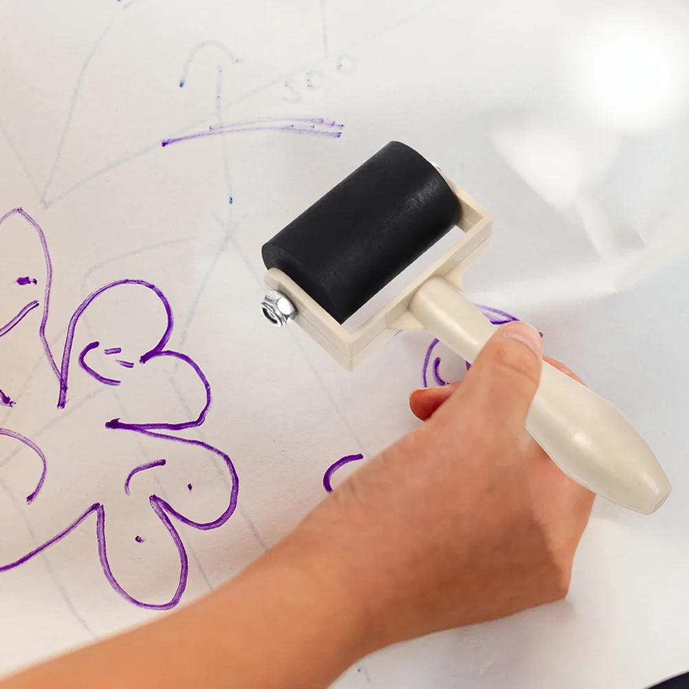 Conjunto de 6 Rolos de Papel para Projetos Criativos Infantis, Impressão em Bloco, Aplicação de Cola, Ferramentas de Artesanato, Rolos de Borracha Dura