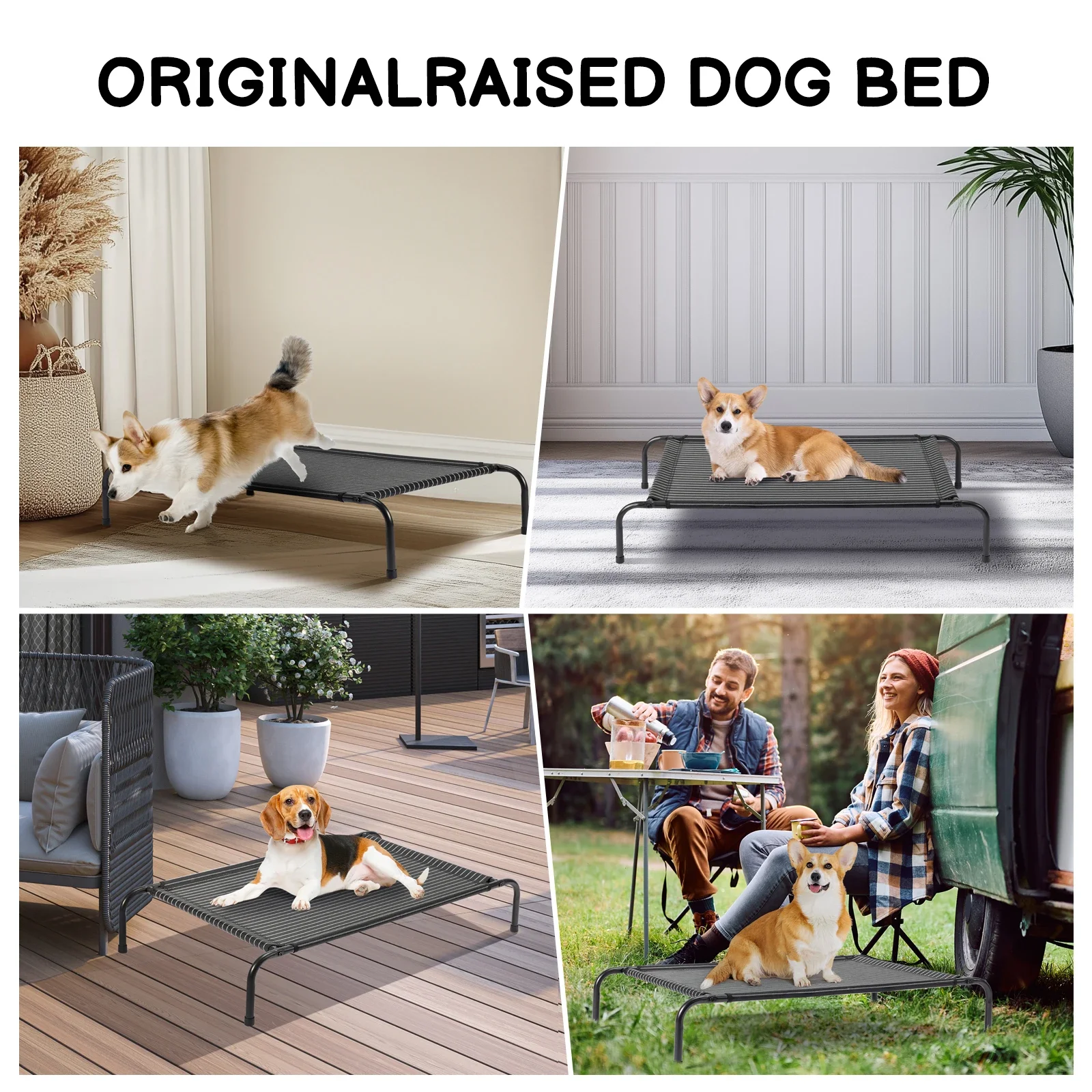 

43"D x 26"W x 8"H outdoor pet bed Dog Supplies Pet Products dog beds for small-dogs dog-kennel dogs Beds for medium-dogs perros