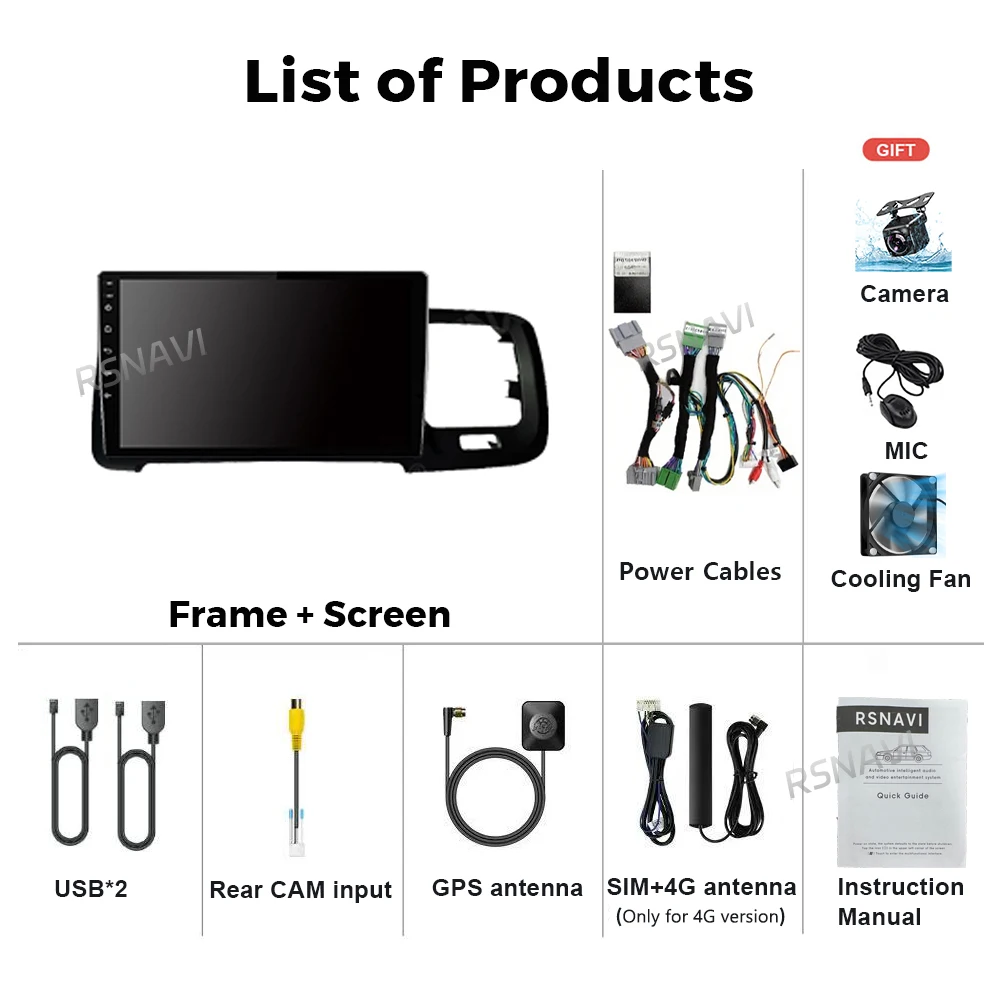 Plug and Play Android 16 For Volvo S60 V60 2011-2013 2014-2020 Carplay Auto Screen Car Radio Multimedia Player Autoradio Stereo