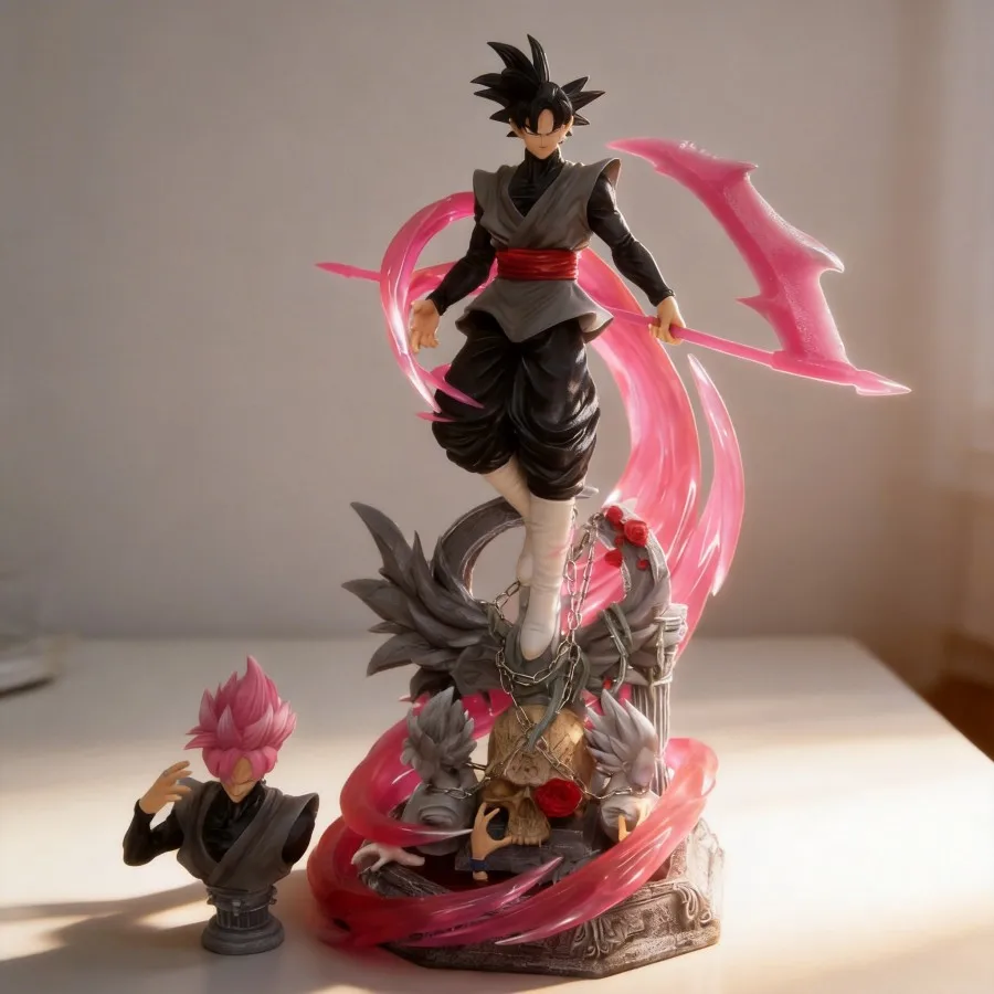 

Dragon Ball Super GK Yunqi Series Goku Rose Super Saiyan 3 Ultra Instinct Dark Figure Model Decoration 50cm