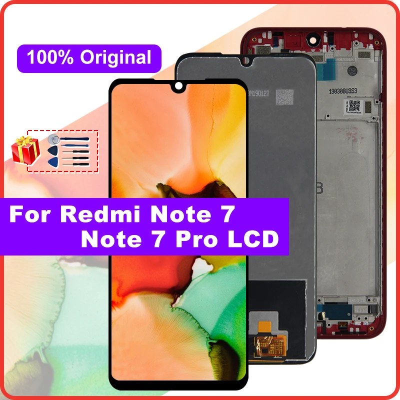 

Original For Xiaomi Redmi Note 7 LCD Touch Screen Digitizer Display 10-Point Touch With Note 7 Pro Replacement Parts Hongmi Best