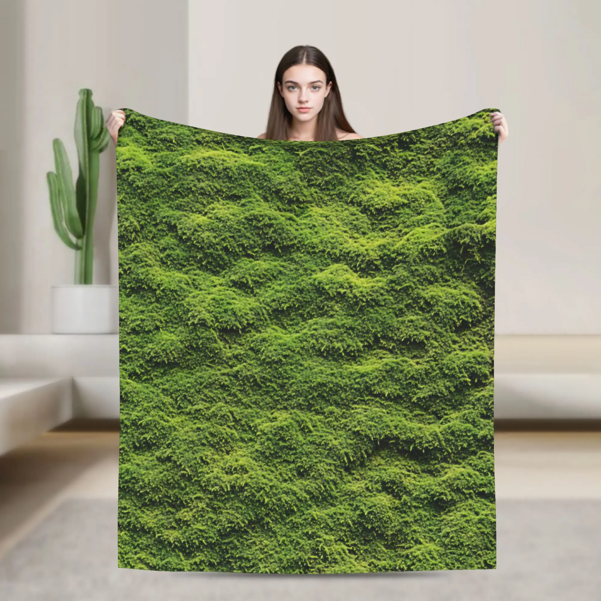 Grass Battlemat Grassland Land Greenery Blankets Quality Soft  Throw Blanket Autumn Camping Couch Bed Print Bedspread