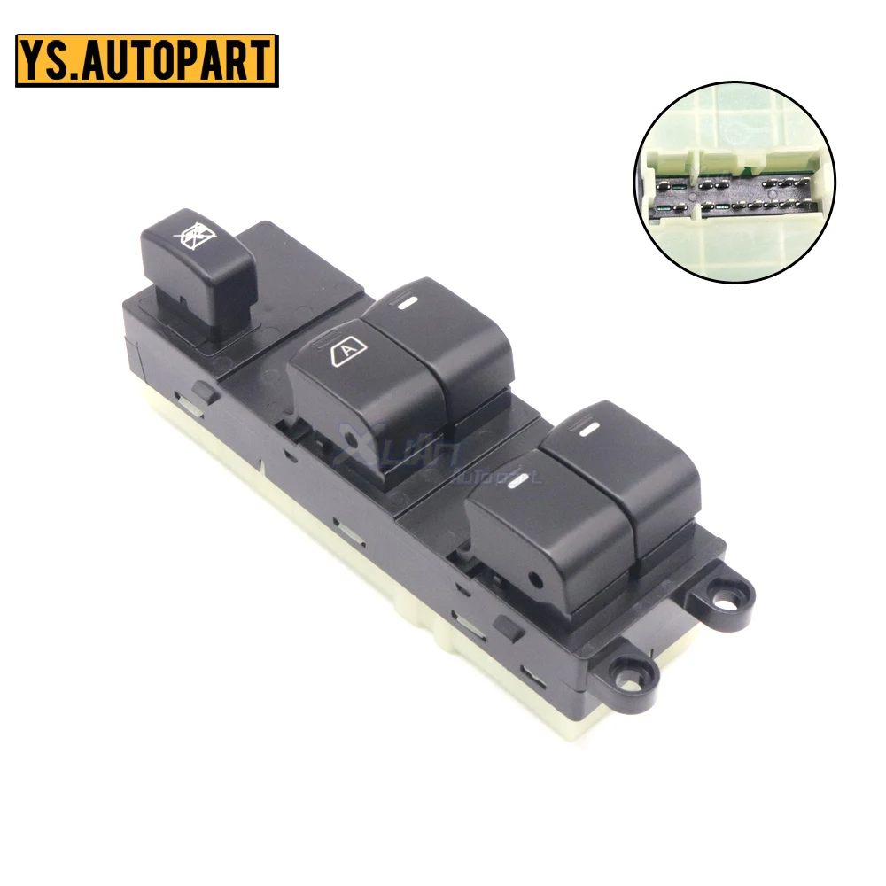 25400-95F0A 13 pins Front Left LHD Master Power Window Switch 2540095F0A For Nissan Sunny Almera 2006-2012