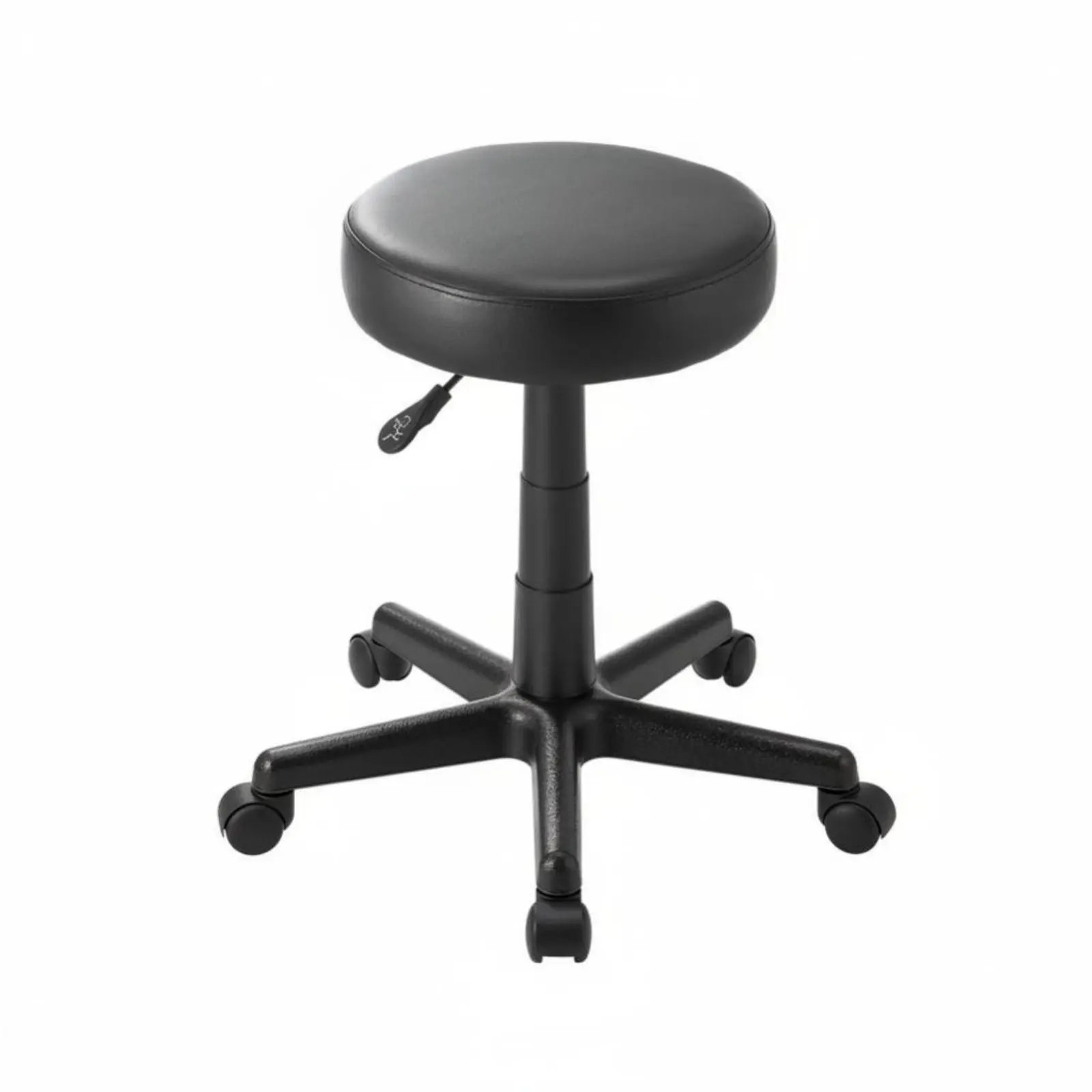 

Adjustable Round Stool 360-Degree Rotate Rolling Seat Easy to Clean Water-Resistant Surface for Cosmetic Technicians, Spa