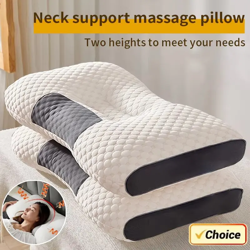 2025 NEW Orthopedic Neck Pillow, Washable Pillow Core, High Elastic, Neck Protection, Bedding for Hotel and Home For Home Bed