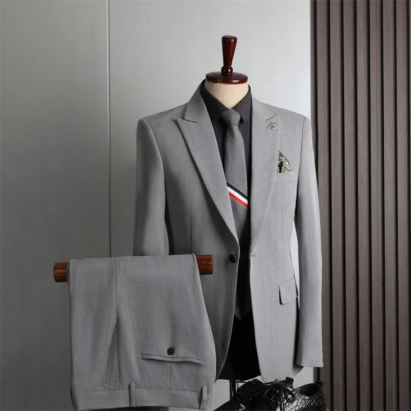 (131) Solid Color Suits for Men, Wedding Groomsmen Suits, Casual Business Suits, Fashionable Suits