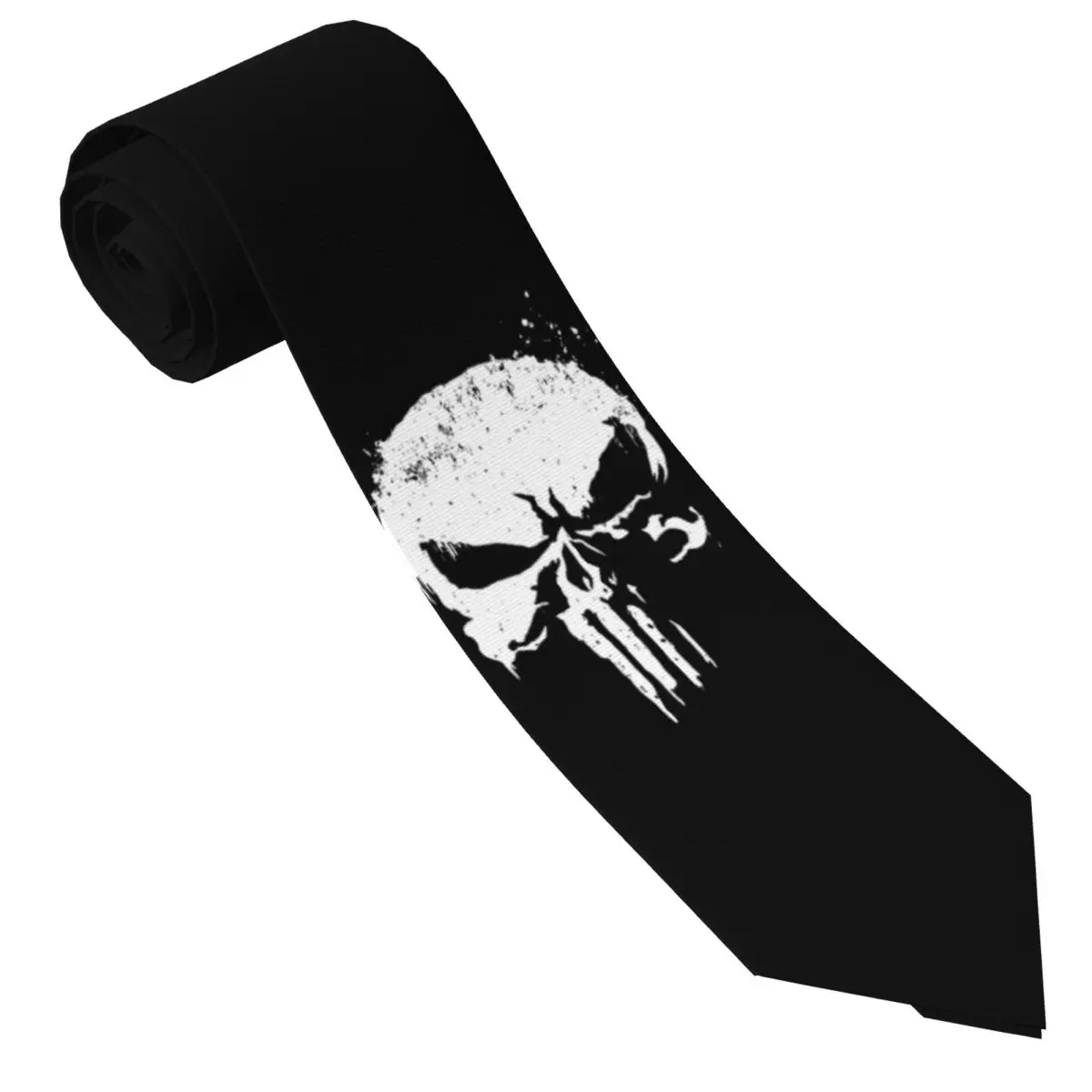 Custom Mens Superhero Neck Ties Punisher Skull Fashion Tie For Banquet