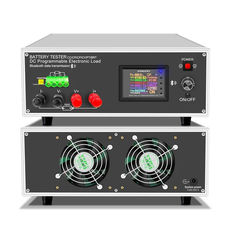 

DLB-600W 200V 40A 18650 Lithium Lead-acid Battery Capacity Monitor Electronic Load Power Tester Discharge Meter Car Check Tools