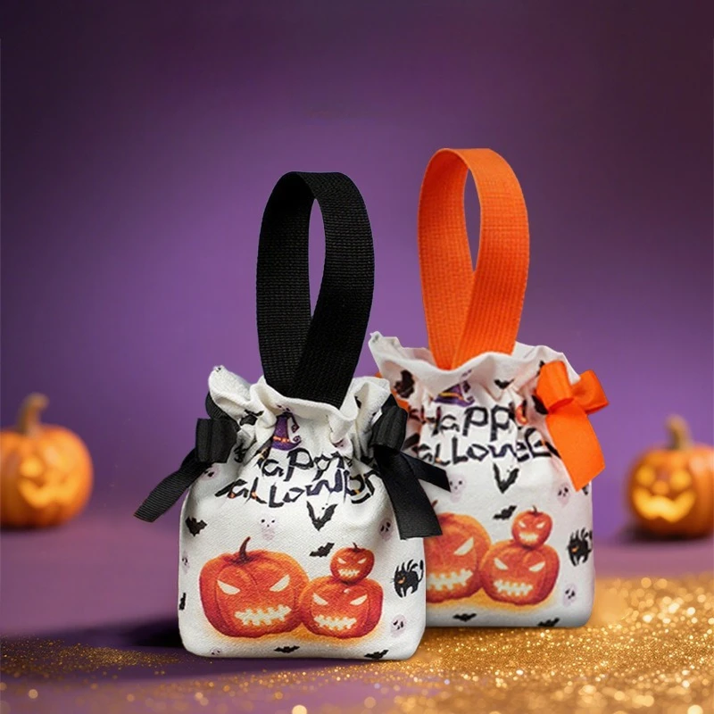 

20 шт., подарок на Хэллоуин, сумка для конфет, детская сумка с тыквой, упаковочный реквизит, сувенирные праздничные украшения