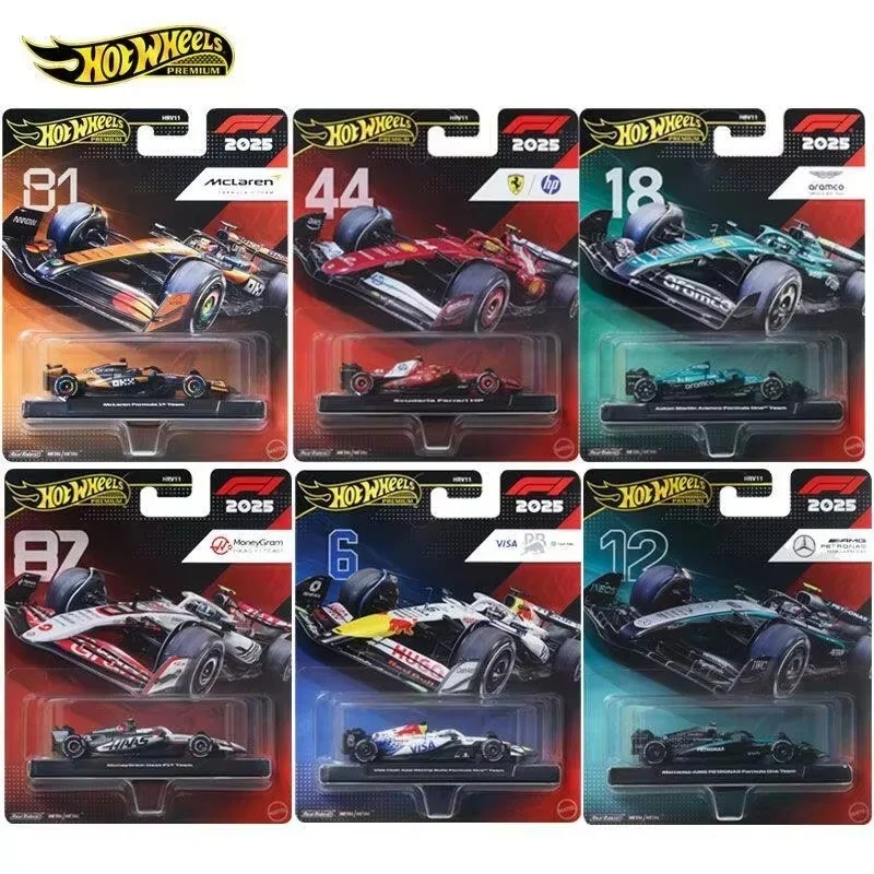 New Stock Hot Wheels Premium F1 Racing Car Gold Label Limited Edition 2025 New Hrv11 Mclaren Mercedes Diecast Collection Toy Car - view 4