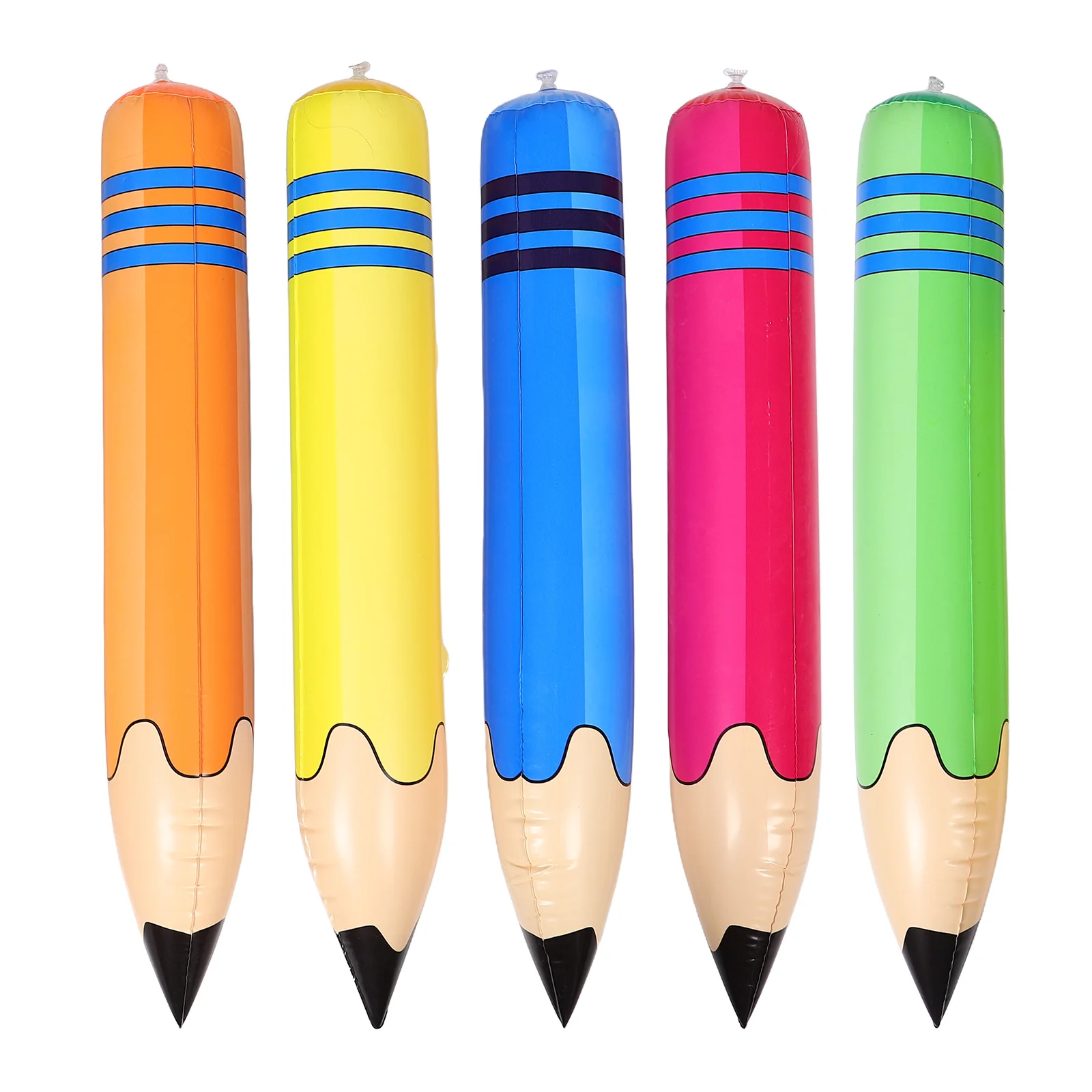 Giant Inflatable Pencil Toy 5 Pcs Large Classroom Crayon Balloon Events PVC Hammer Barbell Kindergarten Teaching Tool