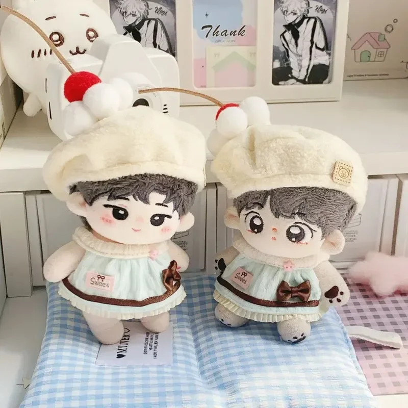 10-12cmのジョーカーベアドレスセットに適しており、属性なしの綿人形の着せ替え服、小さな新鮮な着せ替え人形の装飾です。