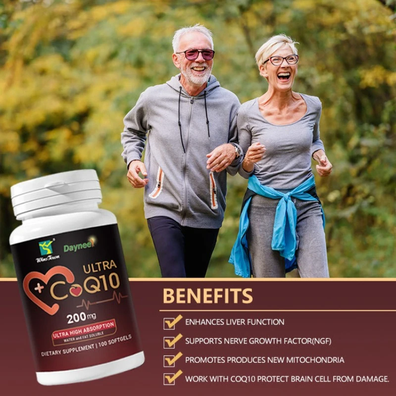 

1 bottle of Coenzyme Q10 soft capsule improves cardiovascular function promotes metabolism and enhances immunity