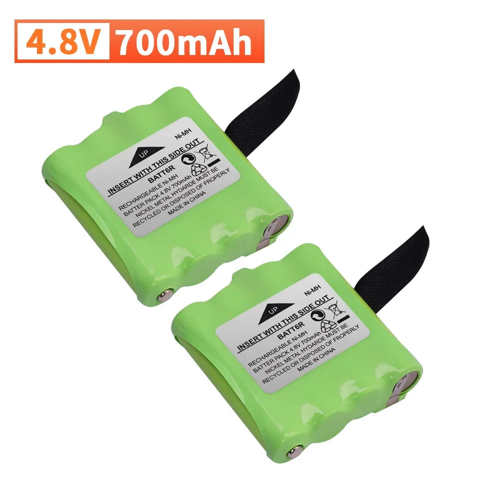 NI-MH 700MAH 4.8V بطارية قابلة للشحن لميدلاند BATT6R BATT-6R راديو بطارية حزمة 1-2 قطعة