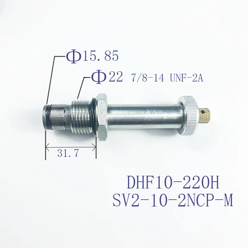 Thread insertion two position two-way DHF10-220H LSV10-2NCP-M normally closed with manual solenoid valve