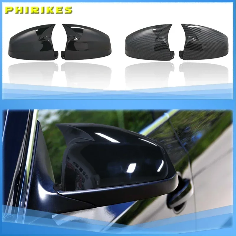 

Side Wing Rearview Mirror Cover Cap For BMW 5 6 7 Series F01 F02 F03 F04 F06 F07 F10 F11 F12 F13 Carbon Black high quality types