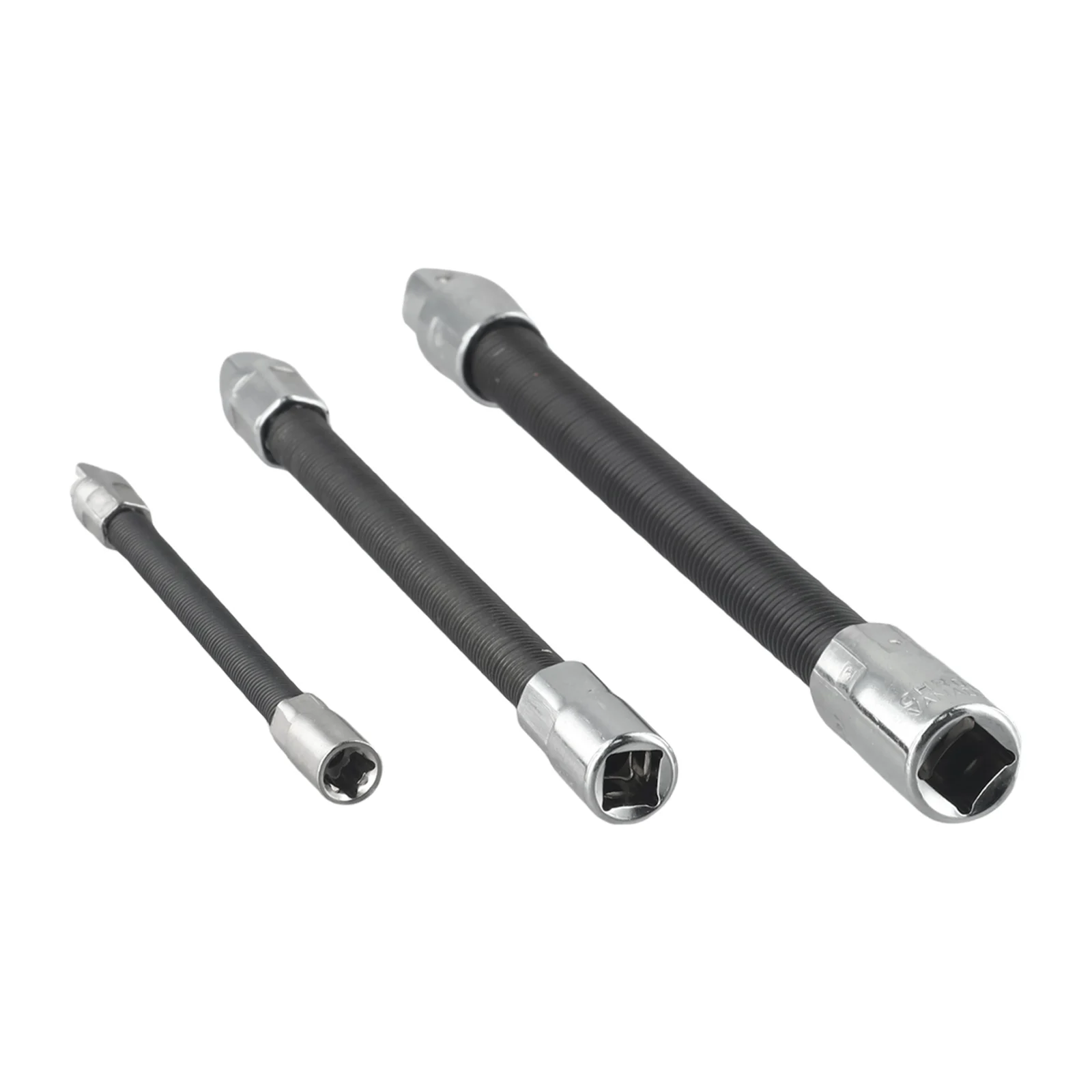 

Flexible Shaft Extension Rod 3pcs Black Combination Wrench Socket Wrench Steel Garden High Quality Replacement