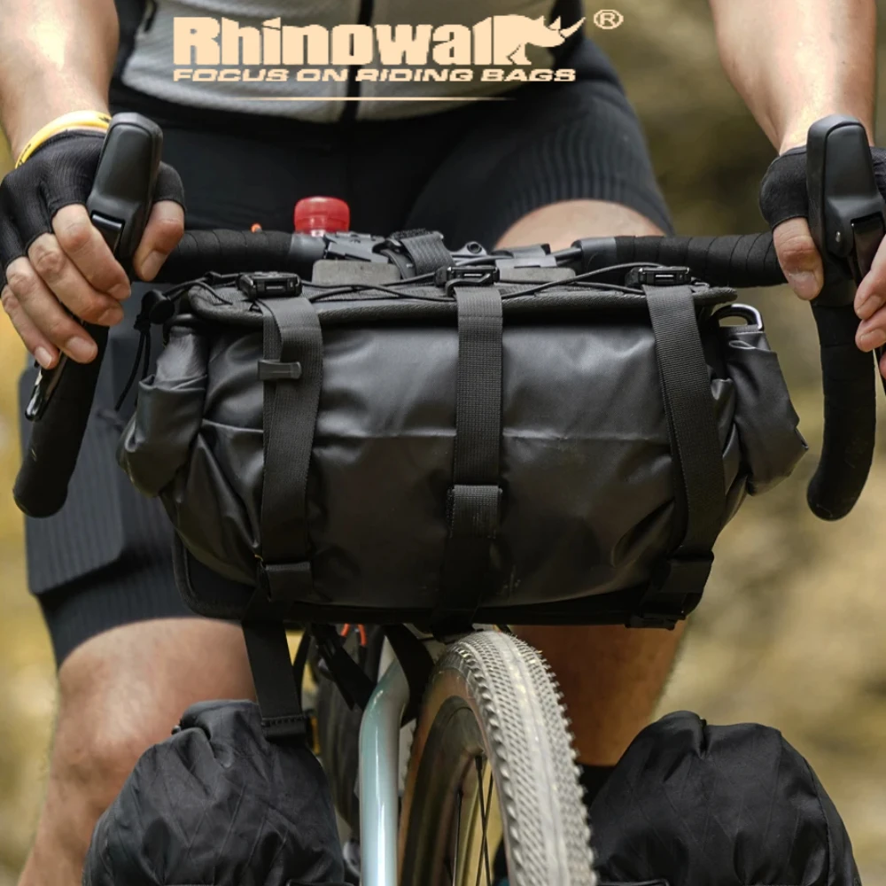 

Rhinowalk Bicycle Handlebar Bag 8L-13L Waterproof Bike Front Bag Easy To Carry Bike Bag