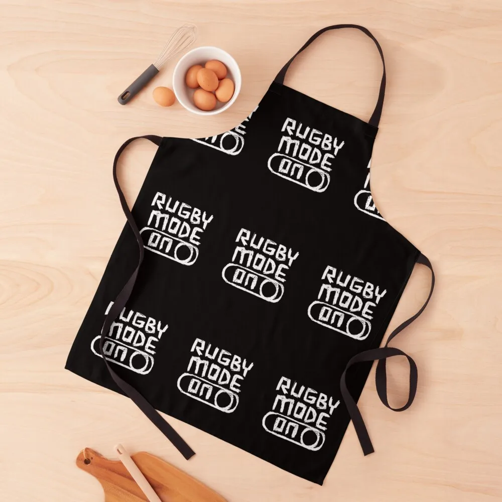 

Rugby Mode ON for the Irish Rugby Season Apron For Cooking kitchen item Art Apron