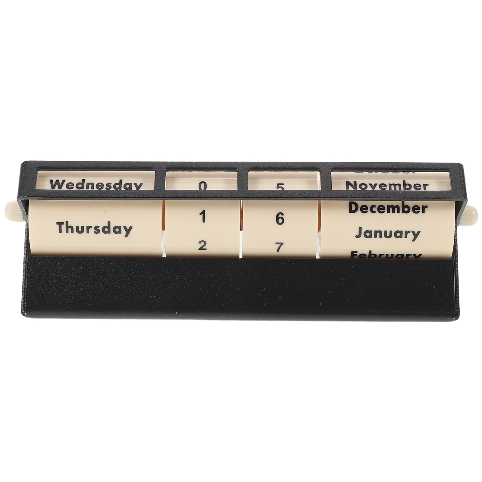 Mécanisme de Date rotatif manuel perpétuel roulant, calendrier de bureau en métal réutilisable pour bureau, décoration d'étude à domicile, roue de calendrier rotative