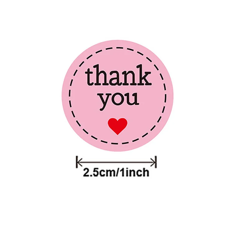 500 шт. круглых наклеек с надписью Thank You для конверта женский подарок для дня рождения Скрапбукинг Канцелярские наклейки