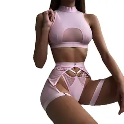 Not Sexy Lingerie Set Black Bra Set Women Patchwork See Through Mesh Lingerie Set Ladies Sexy Panty Underwear Set