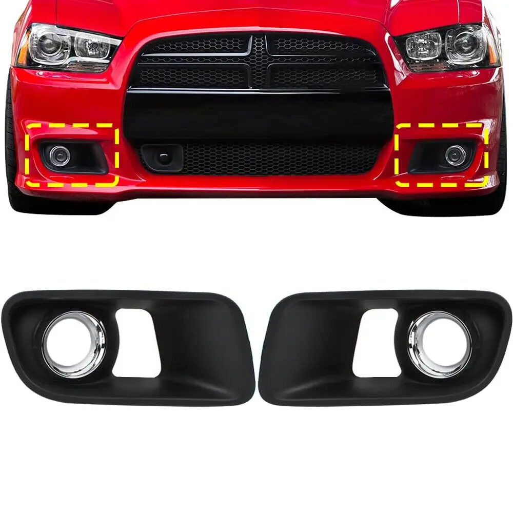 

Front Bumper Fog Light Lamp Cover For Dodge Charger SRT-8 2012 2013 2014 68072021AA 68072020AA