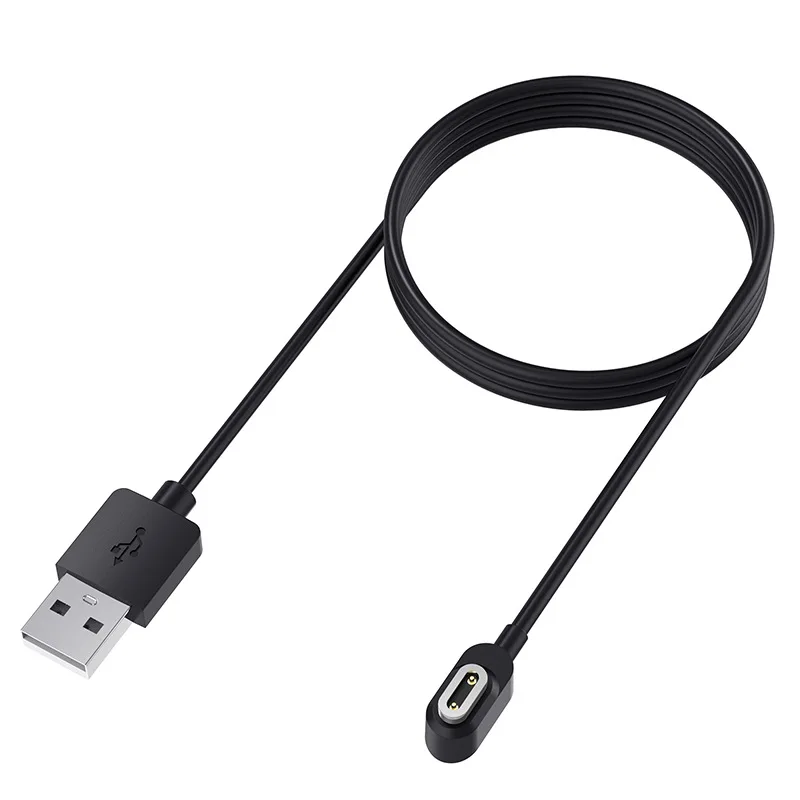 Cargador de Cable de carga rápida USB magnético negro de 100cm para reloj de teléfono para niños pequeños y genios Y01/Z1Y/Z2S/Z3D/Z6/Z6S/Z7/Z7A
