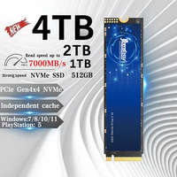 CoolFish SSD External Hard Drive 512G 1T 2T 4T Pcle Gen4*4 NVME M2 SSD Solid State Flash USB Drive Type-C For PS5 Laptop