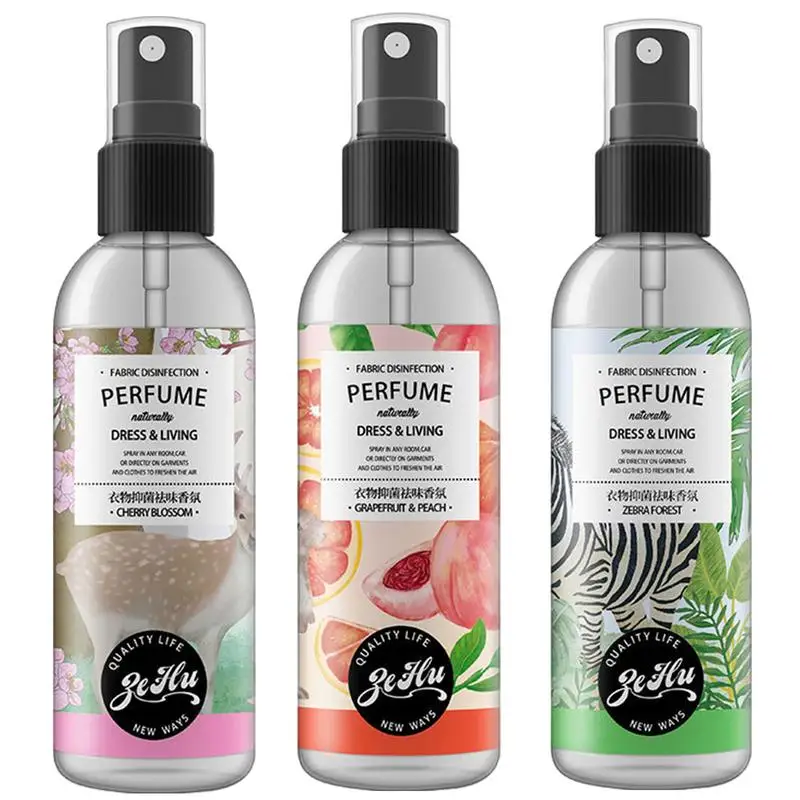 Portable Home Air Freshener Spray, Vestuário Spray, Removedor de Cheiro, Roupeiro, Roupas, Fragrância, Removedor de Cheiro, 100ml