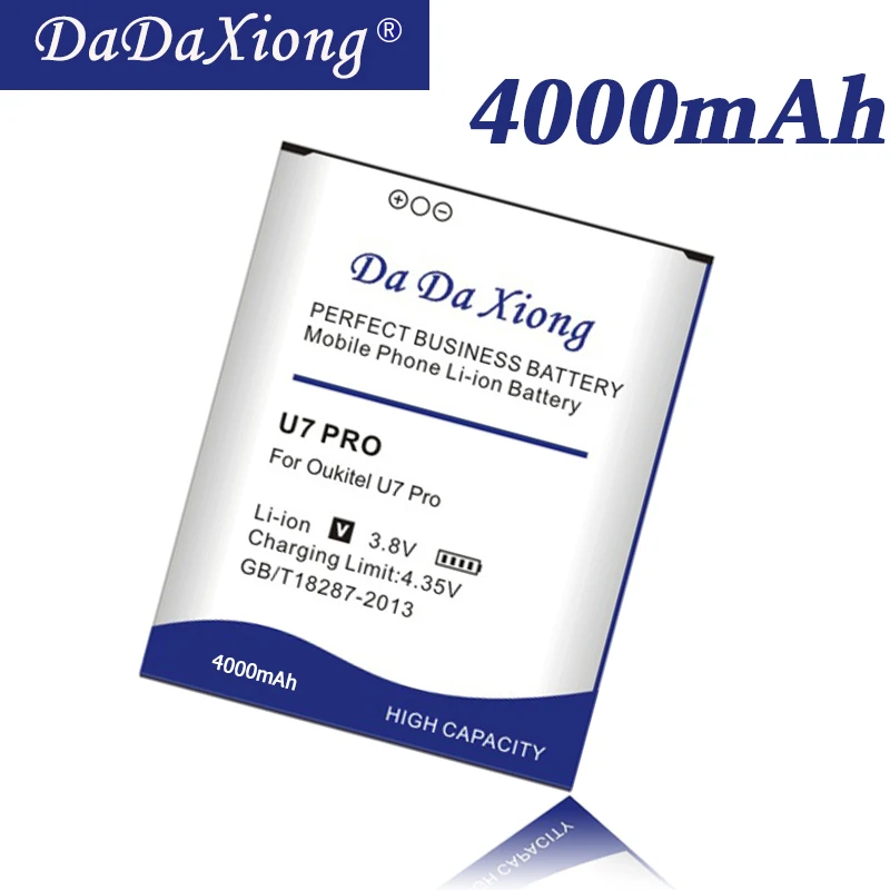 DaDaXiong 4000mAh For Oukitel U7 Pro Phone Battery