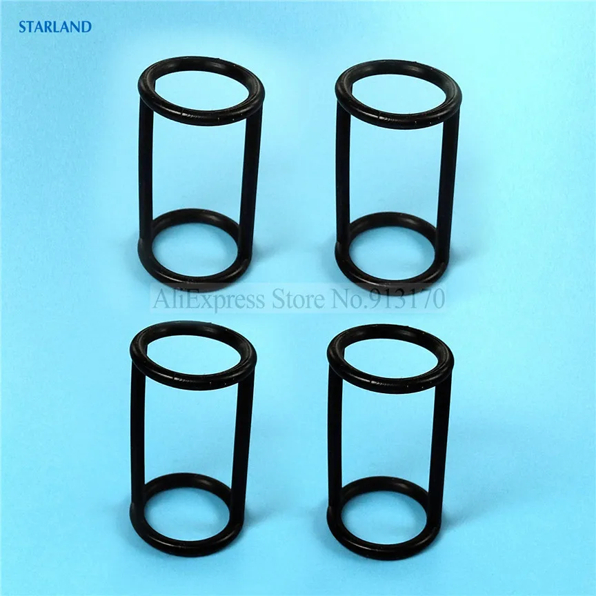 4 Pieces Black Long Seal Rings Silicone Gaskets Of BTB / BTK Soft Ice Cream Machines Long H Shaped Seal Rings 42mm