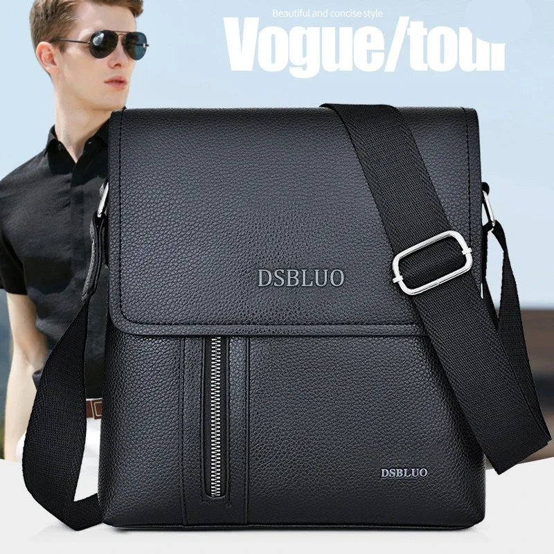 

Men's Bags Business Shoulder Leather Bags Large Capacity Crossbody Briefcases Waterproof Travel Bags for Men