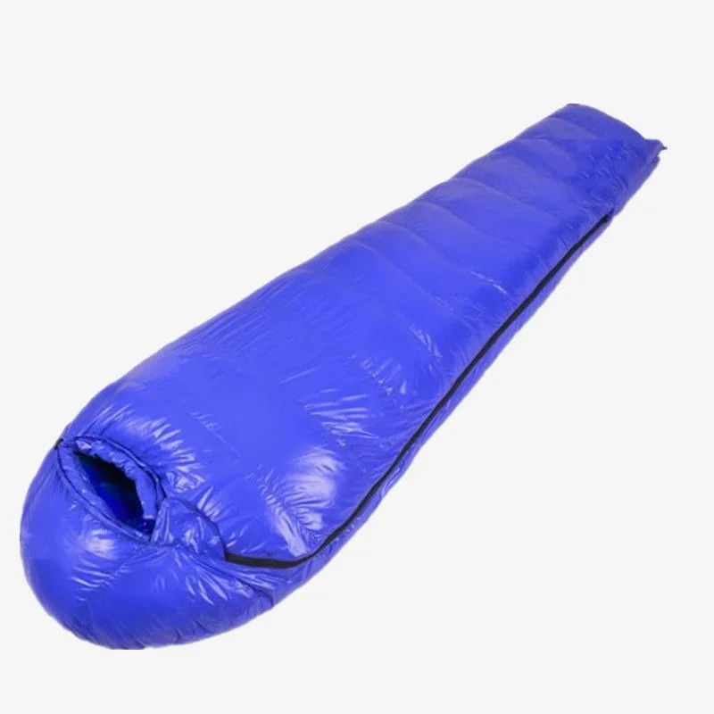 Outdoor Adult Light Mummy -Filled Camping Thickened Warm-Keeping and Cold-Proof Duck down Sleeping Bag Factory Wholesale