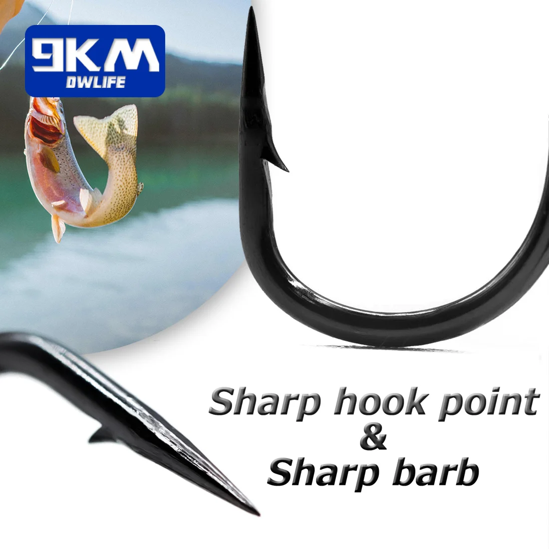 15-50 Stück Angelhaken aus Kohlenstoffstahl, Ersatz-Dreifachhaken für Hartköder, Crankbait, Spinner, Salzwasser, Süßwasser – Detail 3