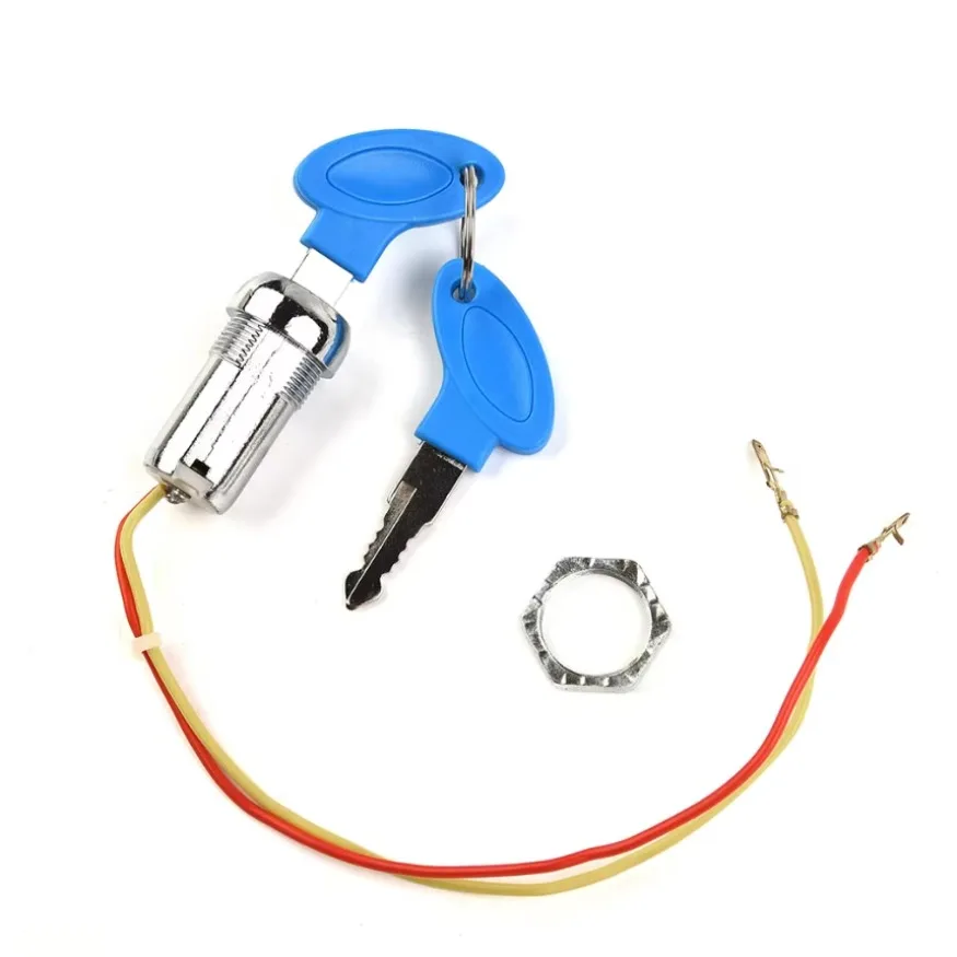 1x Keys Ignition Switch Lock Universal Bike Go Kart Ignition Switch Key Plastic And Alloy High Quality Hot Sale