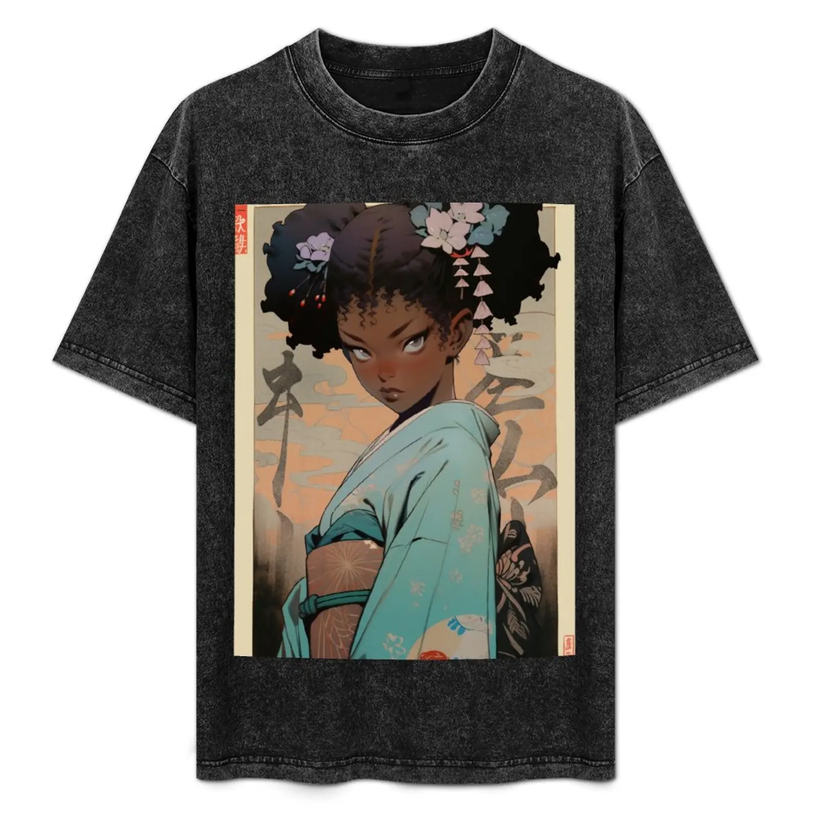 Geisha of Color 3 T-Shirt Aesthetic clothing shirts graphic tee anime designer t shirt men