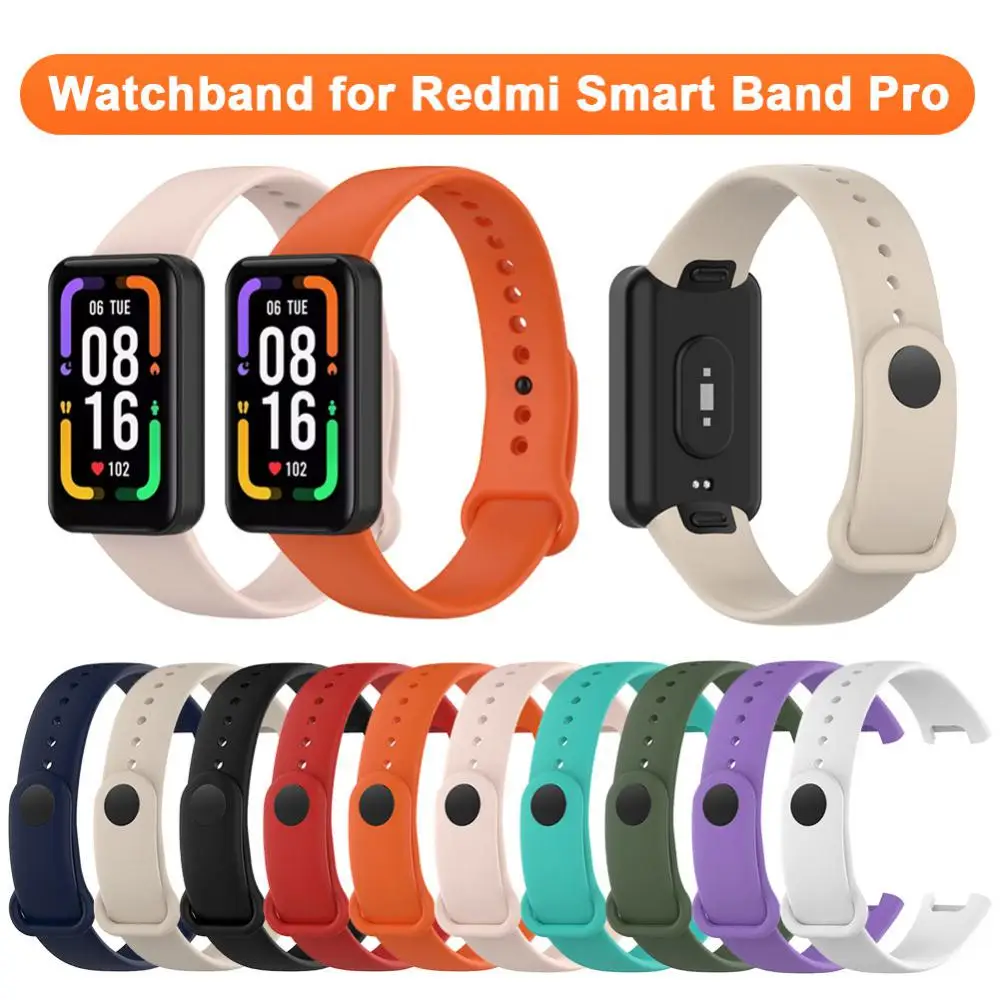 For Redmi Smart Band Pro Replacement Watchband Soft Silicone Sport Wrist Strap For Xiaomi Redmi Band Pro Bracelet Accessories