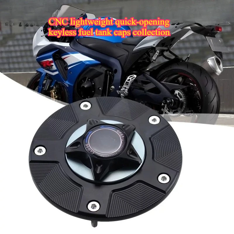 

Motorcycle accessories for Suzuki motorcycles: CNC lightweight quick-opening keyless fuel tank caps collection