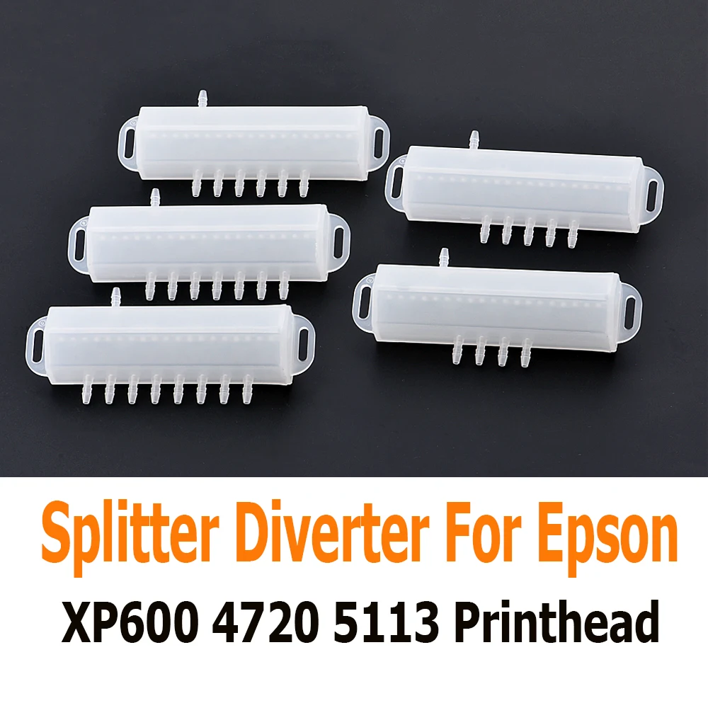 1PC Buffer Bottle Filter White Ink Circulation Splitter Diverter for Epson XP600 4720 5113 Printhead