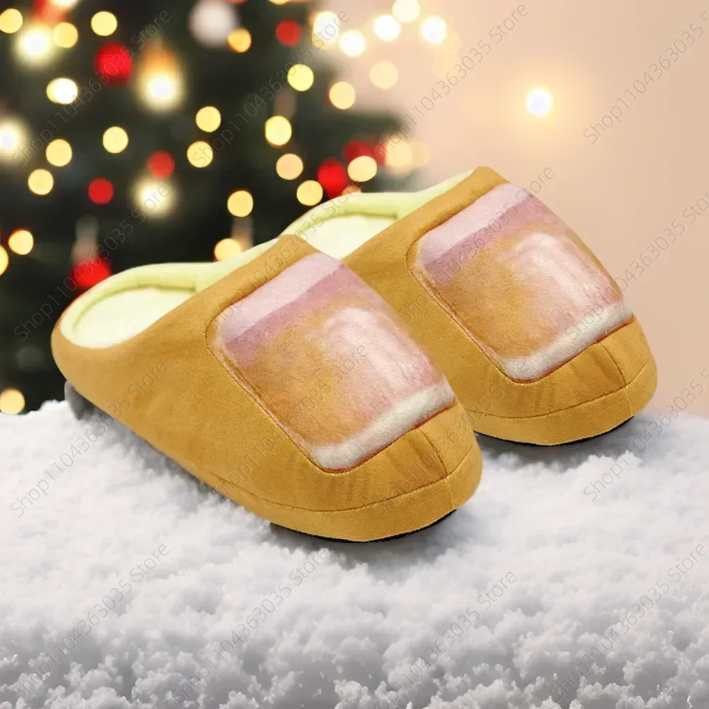 

Fun and Creative Toe Slippers with New Simulation Design Home Cotton Slippers Without Heels Unisex Cotton Mop