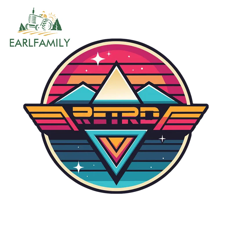 EARLFAMILY 13cm x 10.9cm Digital Illustration Retro Gaming Car Stickers Sign Creative Decoration Personality Accessories