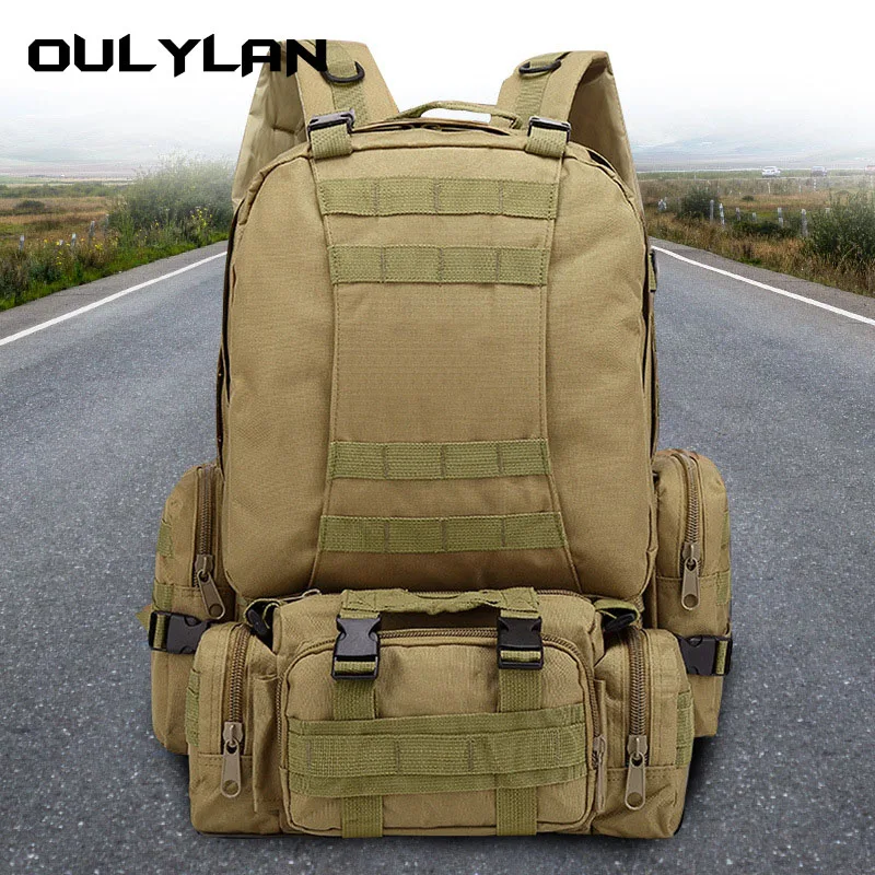 

Multifunctional Tactical Backpack Men Mountaineering Bag Outdoor Travel Camouflage Rucksack High Capacity Combination Bags